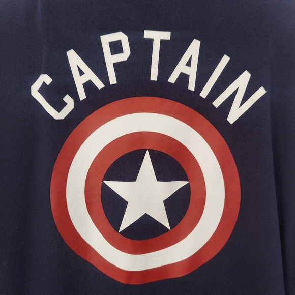 Marvel Captain America Red White Blue Button Up Varsity Jacket Size 2XL - Picture 7 of 9